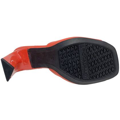 Imagem de Tamanco Piccadilly Wide Fit 655011 Feminino - Laranja