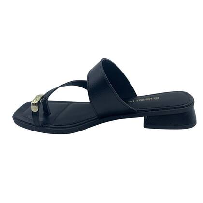 Imagem de Tamanco Salto Baixo Dakota com Enfeite Preto 8874 - Preto 35