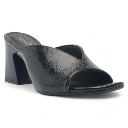 Imagem de Tamanco Sapato da Corte Salto Bloco Médio Recorte V