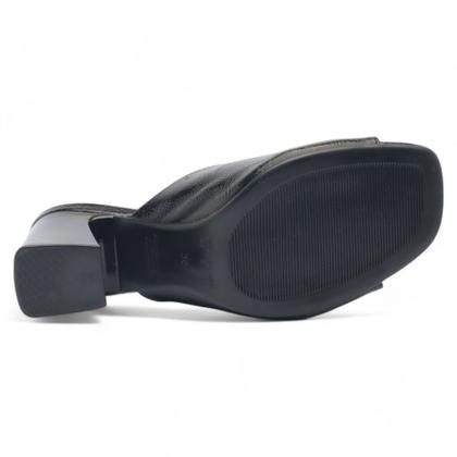 Imagem de Tamanco Sapato da Corte Salto Bloco Médio Recorte V