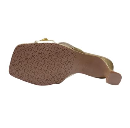 Imagem de Tamanco Tchocco Couro Seda Ouro - 10250