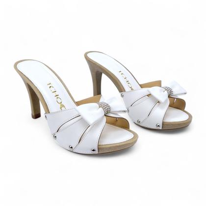 Imagem de Tamanco Tchocco Salto Fino com laço e Strass