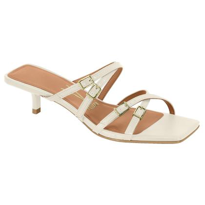 Imagem de Tamanco Vizzano Salto Baixo Fino Fivelas Tiras Transpassadas