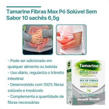 Imagem de Tamarine Fibras Max Pó Solúvel Sem Sabor 10 sachês 6,5g Full