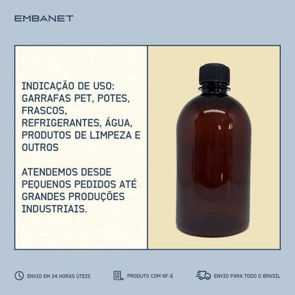 Imagem de Tampa 28mm Plástica Sem Lacre Para Garrafa Resistente Kit 50UN