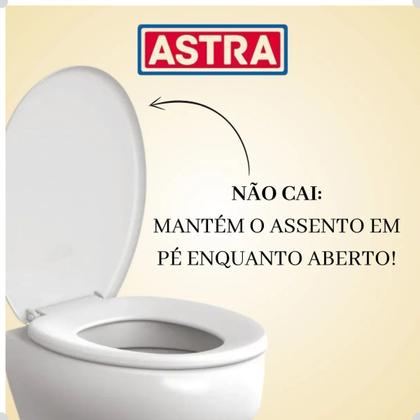 Imagem de Tampa Assento Sanitário Oval Universal Almof. Bege Astra
