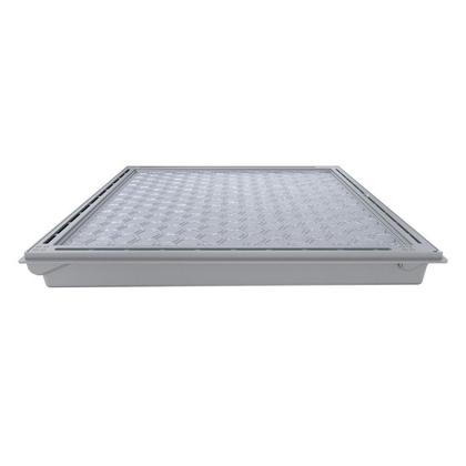 Imagem de Tampa Casa Máquina Piscina e Rebaixo Gaveta Cinza 120x120cm