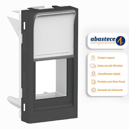 Imagem de Tampa Conector Rj45 Keystone 1M Grafite Orion Schneider