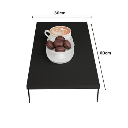 Imagem de Tampa de Cooktop 2 Bocas Fogão Churrasqueira Proteção Multiuso Madeira Preta