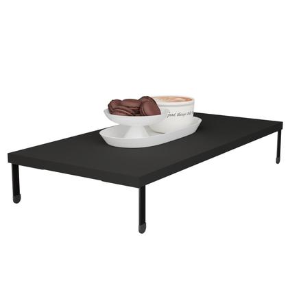 Imagem de Tampa de Cooktop 2 Bocas Fogão Churrasqueira Proteção Multiuso Madeira Preta