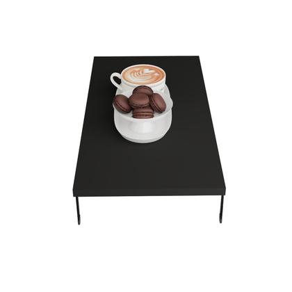 Imagem de Tampa de Cooktop 2 Bocas Fogão Churrasqueira Proteção Multiuso Madeira Preta