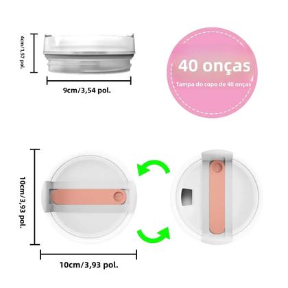 Imagem de Tampa De Copo Stanley À Prova De Derramamento E Resistente a Respingos, Caneca De Aço Inoxidável