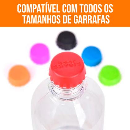 Imagem de Tampa De Garrafa De Silicone Cerveja E Vinho Kit 6 Unidades