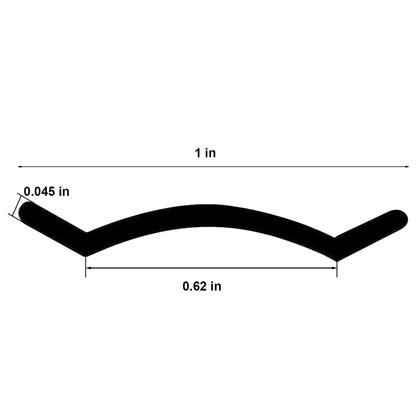 Imagem de Tampa de parafuso de moldagem de acabamento em vinil para RV Boat Camper (30m)