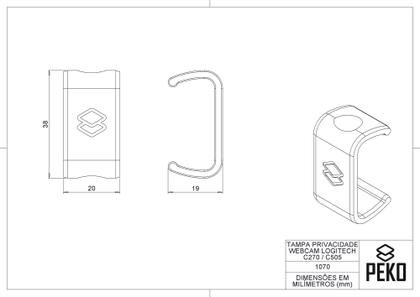 Imagem de Tampa De Privacidade Compatível Webcam Logitech C270 C505