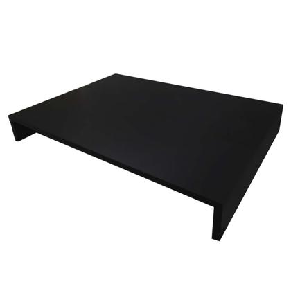 Imagem de Tampa de proteção para Fogão Mesa de vidro e inox de 4 bocas com dimensões de até 66cm x56cm em MDF Preto