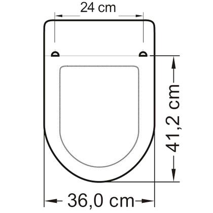 Imagem de Tampa de Vaso Assento Sanitário Incepa Calypso Tupan Polipropileno Anatômico Resistente com Fixador Ajustável