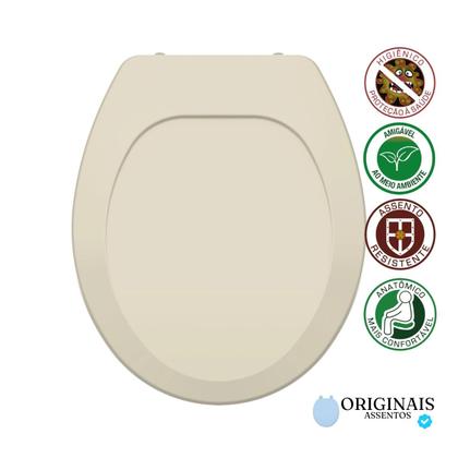 Imagem de Tampa de Vaso Assento Sanitário Oval Universal Tupan Polipropileno Anatômico Compatível com Diversas Bacias 1.6 6Lpf