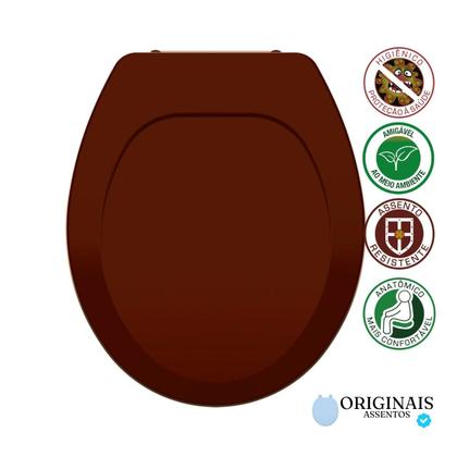 Imagem de Tampa de Vaso Assento Sanitário Oval Universal Tupan Polipropileno Anatômico Compatível com Diversas Bacias 1.6 6Lpf