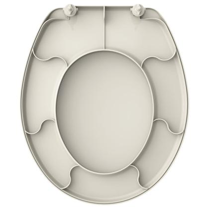 Imagem de Tampa de Vaso Assento Sanitário Oval Universal Tupan Polipropileno Anatômico Compatível com Diversas Bacias 1.6 6Lpf