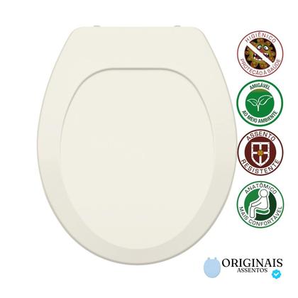 Imagem de Tampa de Vaso Assento Sanitário Oval Universal Tupan Polipropileno Anatômico Compatível com Diversas Bacias 1.6 6Lpf