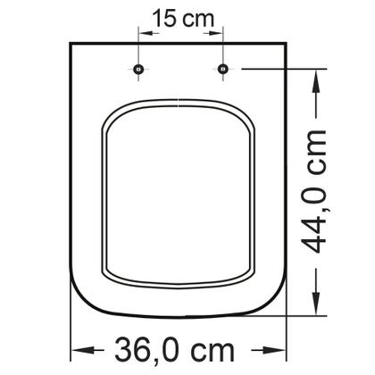 Imagem de Tampa de vaso Icasa Misti Polipropileno Branco