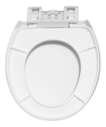 Imagem de Tampa De Vaso Redondo Com Amortecedor Universal Fácil De Instalar Para Vaso Benfica Luzarte 1.6gpf 6.0lpf