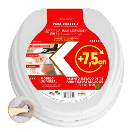 Imagem de Tampa de Vaso Sanitário Almofadado Elevado 7,5cm Incepa 1.6gpf 6.0lpf