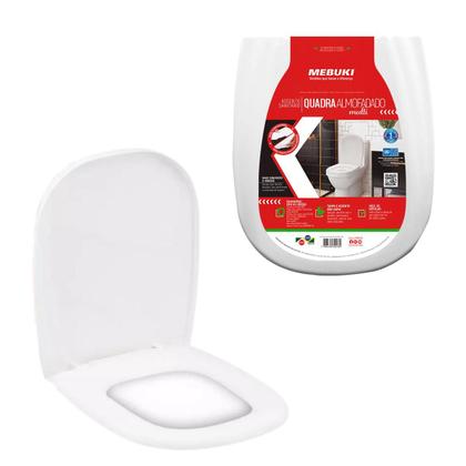 Imagem de Tampa de Vaso Sanitário Almofadado Retangular Square Lorenzetti 1.6gpf 6.0lpf