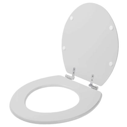 Imagem de Tampa de Vaso Sanitário com Amortecedor Saveiro Cinza Prata para vaso Celite