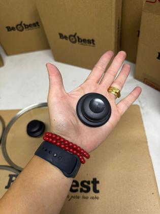 Imagem de Tampa de vidro temperado avulsa para panela caçarola fervedor frigideira 16 cm