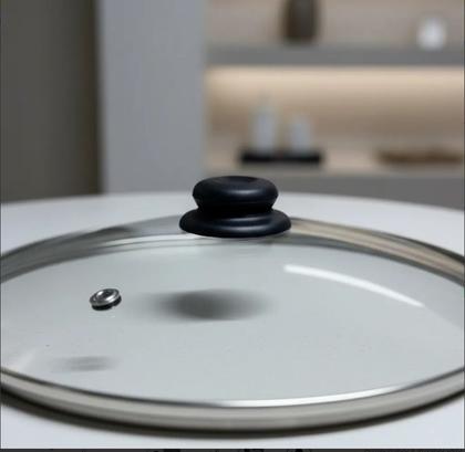 Imagem de Tampa de vidro temperado avulsa para panela caçarola fervedor frigideira 16 cm