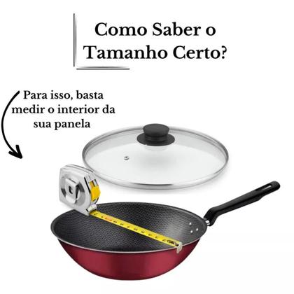 Imagem de Tampa De Vidro Temperado - Para Panela e Frigideira Avulsa 20 Cm