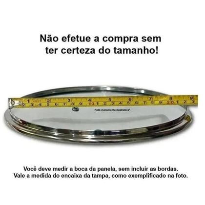 Imagem de Tampa De Vidro Temperado - Para Panela e Frigideira Avulsa 20 Cm