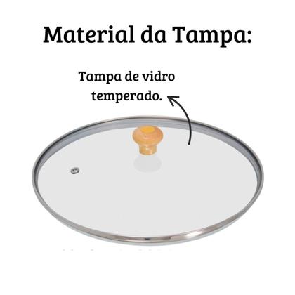 Imagem de Tampa De Vidro Temperado Para Panelas e Frigideiras 16cm Avulsa