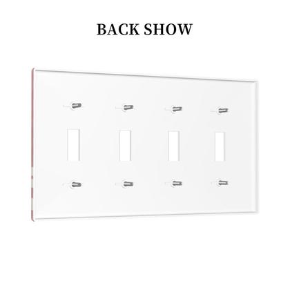 Imagem de Tampa decorativa do interruptor de luz Xuejiaku Boho Red Sun Design