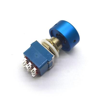 Imagem de Tampa em alumínio para FootSwitch Alloy Candy Topper Cor Azul