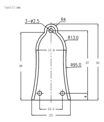 Imagem de Tampa escudo ronsani p/ tensor lp epiphone - bwb 1667