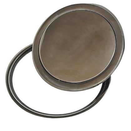 Imagem de Tampa Giratoria E Aro Para Furo De 30cm Na Bancada Em Aco Inox 304