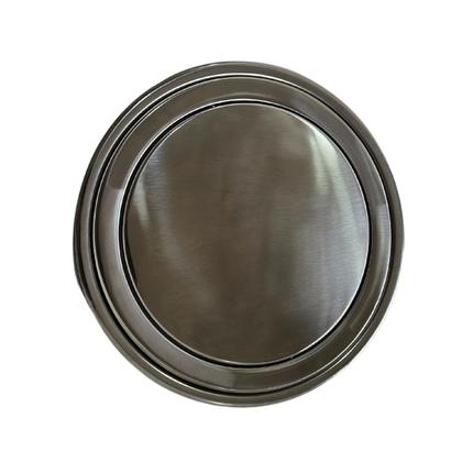 Imagem de Tampa Giratoria E Aro Para Furo De 30cm Na Bancada Em Aco Inox 304