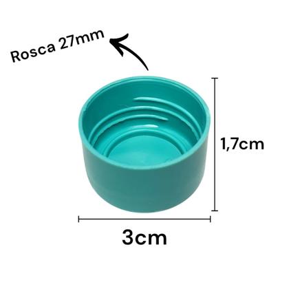 Imagem de Tampa Lilas Linda Delicada De Tubete 3cm Com Rosca 50 Peças