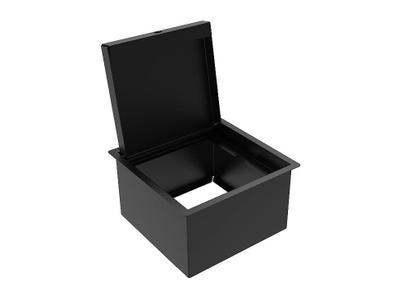 Imagem de Tampa Lixeira Preta Para Bancada - Abertura Por Click