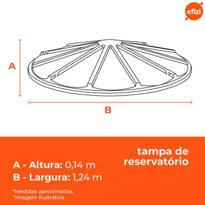 Imagem de Tampa p/ caixa d'água fortlev 500l
