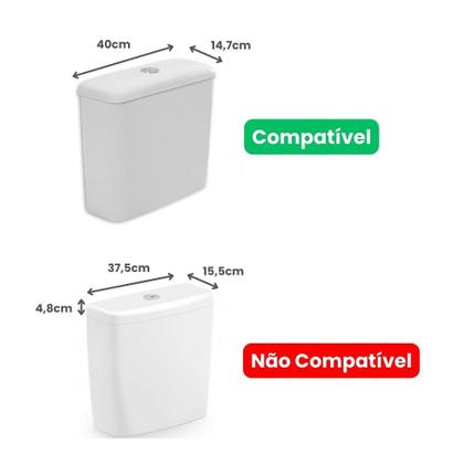 Imagem de Tampa Para Caixa Acoplada Compacta Cinza Celite/Incepa/Logasa