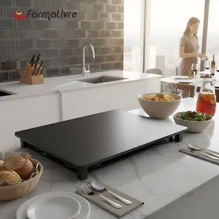 Imagem de Tampa para Cooktop Brastemp 2 Bocas BDJ31AE 29 x 51 cm Preto Laca