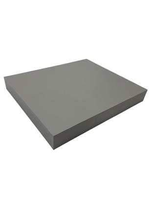 Imagem de Tampa para Cooktop de 1 ou 2 Bocas em MDF com 4 lados fechados e dimensões de até 32cm x 51cm cor Cinza