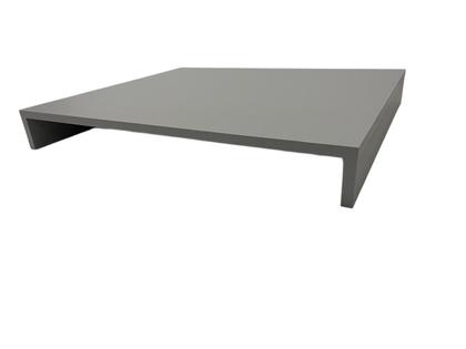 Imagem de Tampa para Cooktop de 1 ou 2 Bocas em MDF com 4 lados fechados e dimensões de até 32cm x 51cm cor Cinza