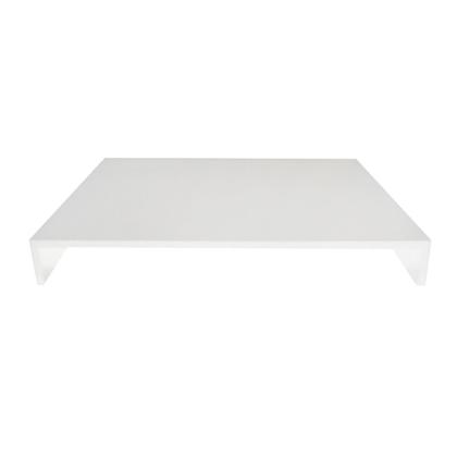 Imagem de Tampa para Cooktop de 5 Bocas Grande em MDF com 4 lados fechados e dimensões de até 49cm x 85cm cor Branco