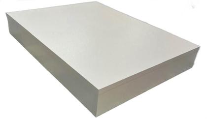 Imagem de Tampa para Cooktop de 5 Bocas Grande em MDF com 4 lados fechados e dimensões de até 49cm x 85cm cor Branco