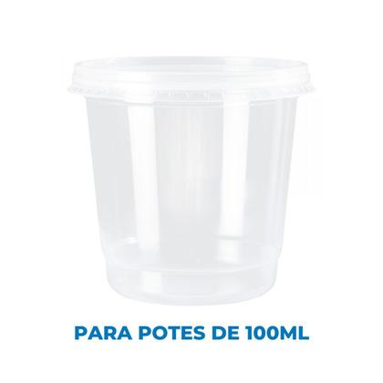 Imagem de Tampa Para Pote 100ml Transparente Altacoppo C/ 50 Unidades